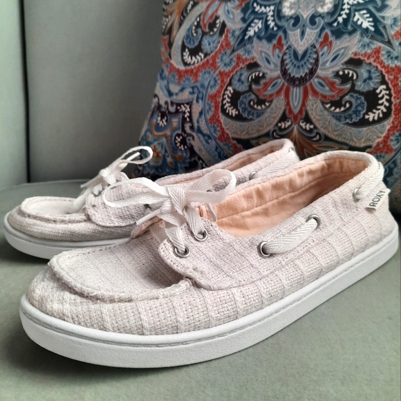 Roxy Ahoy Boat Shoes Sneakers - Picture 1 of 6